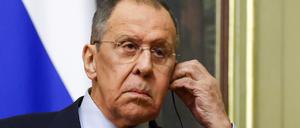 Der russische Außenminister Sergej Lawrow zeigt sich einmal mehr verärgert.