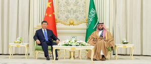 Treffen in Riad: Der saudische Kronprinz Mohammed bin Salman und Chinas Partei- und Staatschef Xi Jinping.