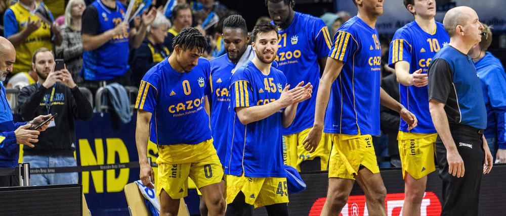 Tamir Blatt Alba Berlin, 45, nach gewonnenem Spiel.