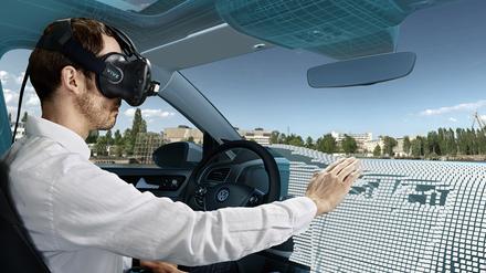 Tüfteln am Auto der Zukunft. Sowohl in der Entwicklung als auch in der Produktion kommt Künstliche Intelligenz bei VW schon zum Einsatz.
