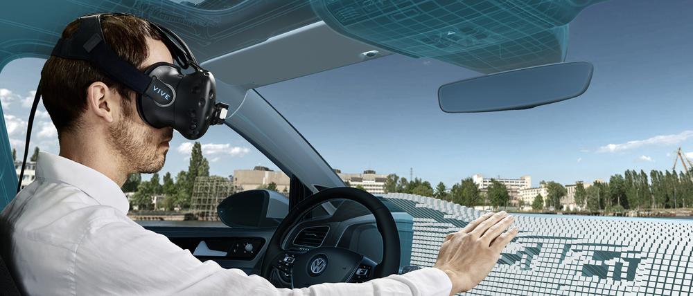 Tüfteln am Auto der Zukunft. Sowohl in der Entwicklung als auch in der Produktion kommt Künstliche Intelligenz bei VW schon zum Einsatz.