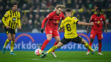 In der Bundesliga trafen RB Leipzig und Borussia Dortmund zuletzt Anfang März aufeinander, der BVB siegte mit 2:1.