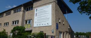 Die Regattatribüne in Berlin-Grünau