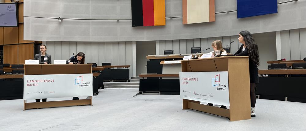 Jugend debattiert – Landesentscheid Berlin 2023.