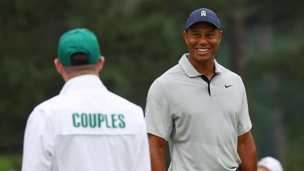 Ließ sich gut an. Tiger Woods zählt in Augusta zu den Favoriten.