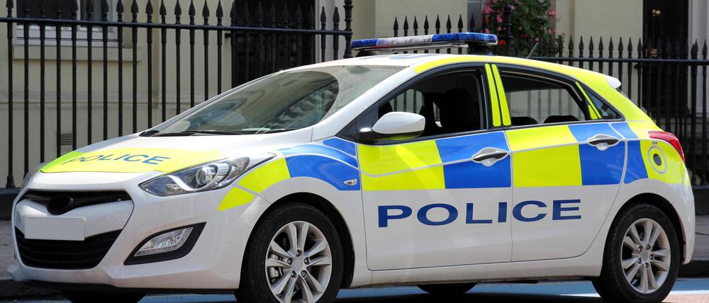 Ein Polizeiauto in London