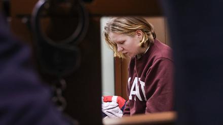 Darja Trepowa in ihrer Zelle nach ihrer Festnahme.