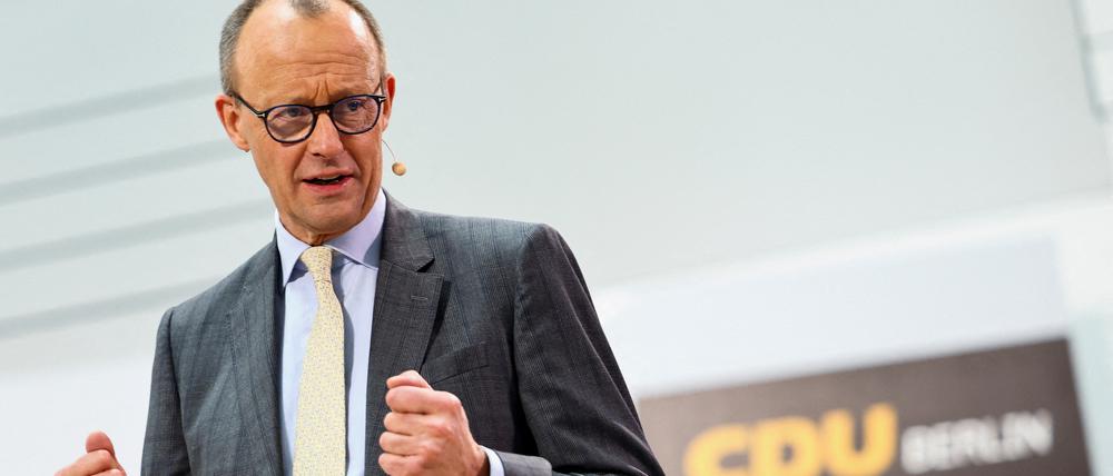CDU-Chef Friedrich Merz