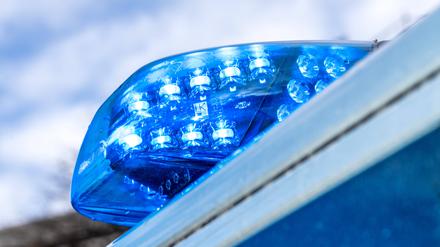 Blaulicht bei Polizeieinsatz in der Innenstadt von München (Archivbild).