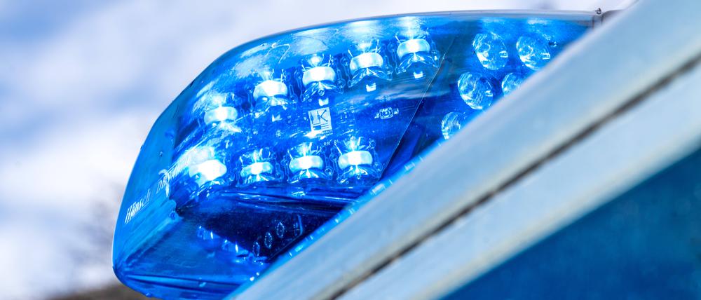 Blaulicht bei Polizeieinsatz in der Innenstadt von München (Archivbild).