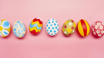 Bunt und gesund – zu Ostern haben Hühnereier ihr Hauptsaison. 