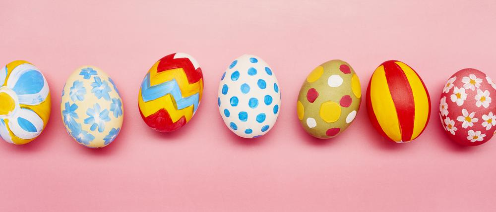 Bunt und gesund – zu Ostern haben Hühnereier ihr Hauptsaison.