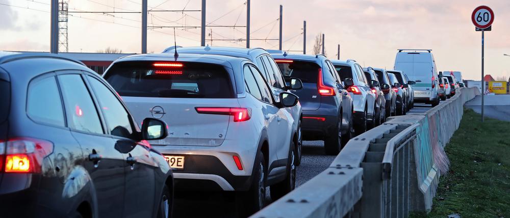 Sau auf der Humboldtbrücke: In Potsdam drohen wieder Beeinträchtigungen an Baustellen.