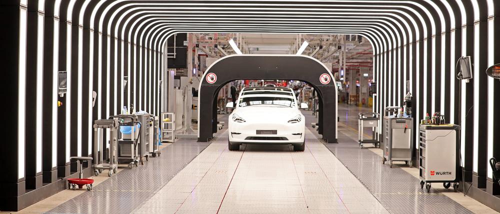 Tesla Gigafactory Berlin-Brandenburg, Großfabrik (Grossfabrik) des Automobilherstellers Tesla.