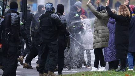 Nach den Präsidentschaftswahlen 2020 in Belarus kam es zu massiven Protesten in Minsk und anderen Städten des Landes (Archivbild).