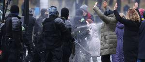 Nach den Präsidentschaftswahlen 2020 in Belarus kam es zu massiven Protesten in Minsk und anderen Städten des Landes (Archivbild).