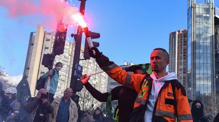 Seit Wochen gehen die Franzosen gegen die Rentenreform auf die Straße.