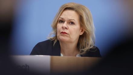 Bundesinnenministerin Nancy Faeser (SPD)