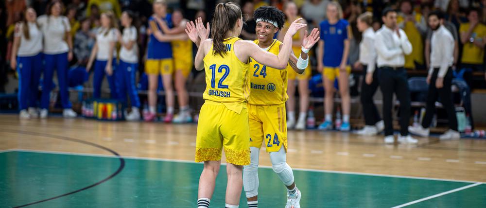 Beflügelt vom Erfolg. Albas Basketballerinnen sind in dieser Saison immer mehr zusammengewachsen.