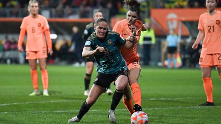 Auch Torschützin Sydney Lohmann weiß, dass vor der WM noch viel zu tun ist für die deutschen Fußballerinnen.