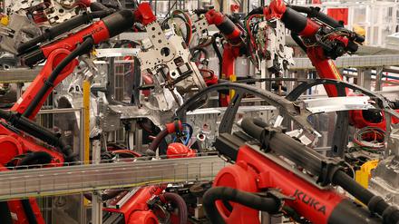 Das Tesla-Werk in Grünheide 