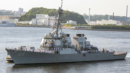 Das amerikanische Kampfschiff USS Milius.