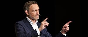 Christian Lindner beim Politischer Aschermittwoch in Dingolfing  2023.