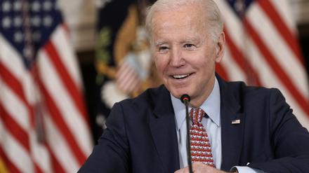 April 4, 2023, Washington, District of Columbia, USA: United States President Joe Biden makes remarks as he meets with his Council of Advisors on Science and Technology in the State Dining Room of the White House in Washington, DC on April 4, 2023 (Credit Image: © Yuri Gripas - Pool Via Cnp/CNP via ZUMA Press Wire) / action press