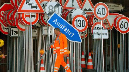 Es gibt zahlreiche Bauarbeiten auf Potsdams Straßen.