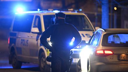 Polizeieinsatz Anfang Januar in Solna, nördlich von Stockholm. 