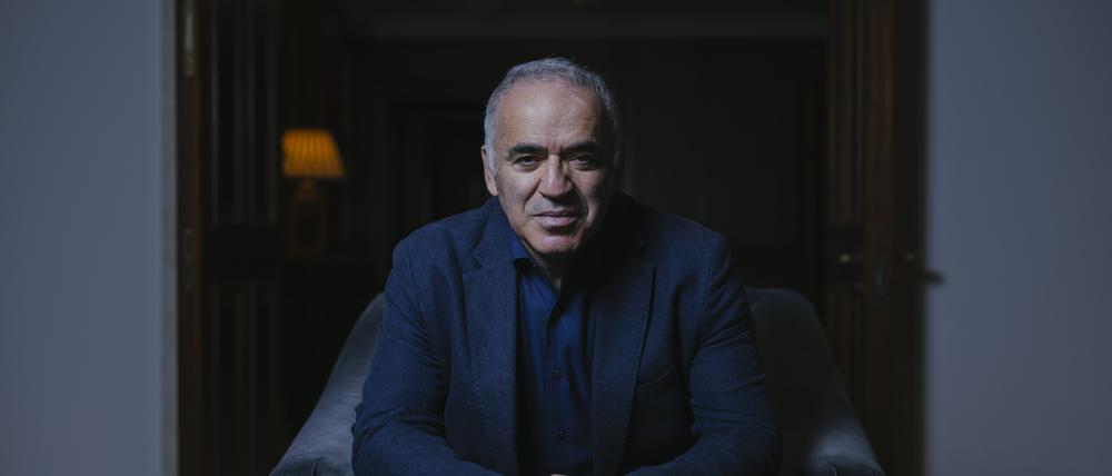 Garri Kasparow am 27. September im Berliner Hotel Adlon.
