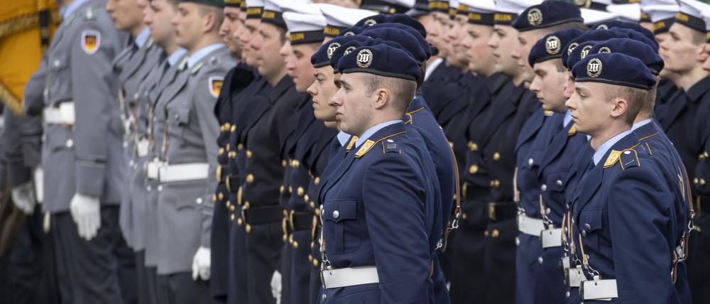 Soldaten des Wachbataillons der Bundeswehr.