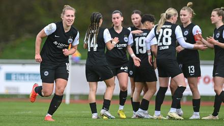 Spielerinnen der SG Eintracht Frankfurt