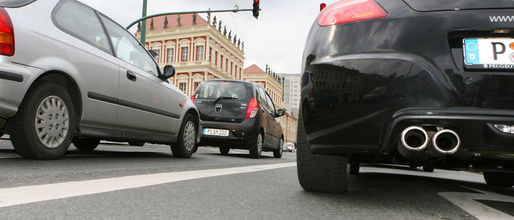 In Potsdam gibt es immer mehr Autos.