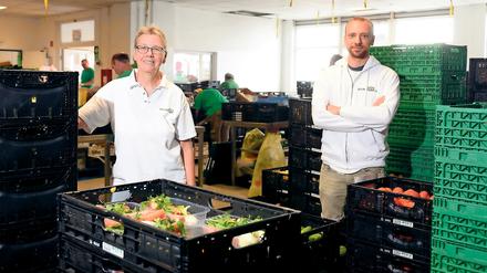 Vorsitzende und Gründerin der Berliner Tafel Sabine Werth. Ihr fürs Fundraising zuständige Kollege Pier Luigi Lovisotto.