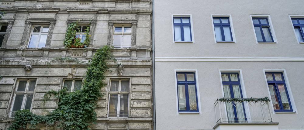Renovierter und unrenovierter Altbau in Pankow, Berlin. Immobilien-Experte Carstensen geht davon aus, dass es auf dem Wohnungsmarkt zu einer Preisspirale für Mieter kommen wird.