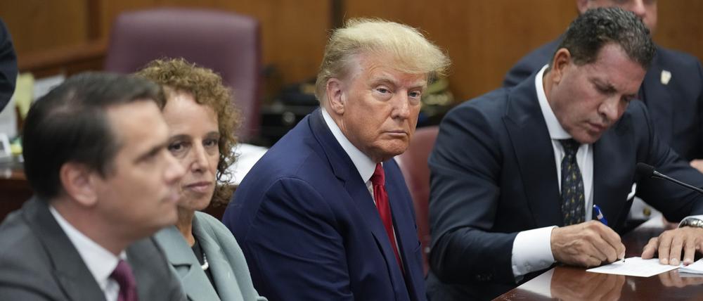 Donald Trump im Gerichtssaal in New York.