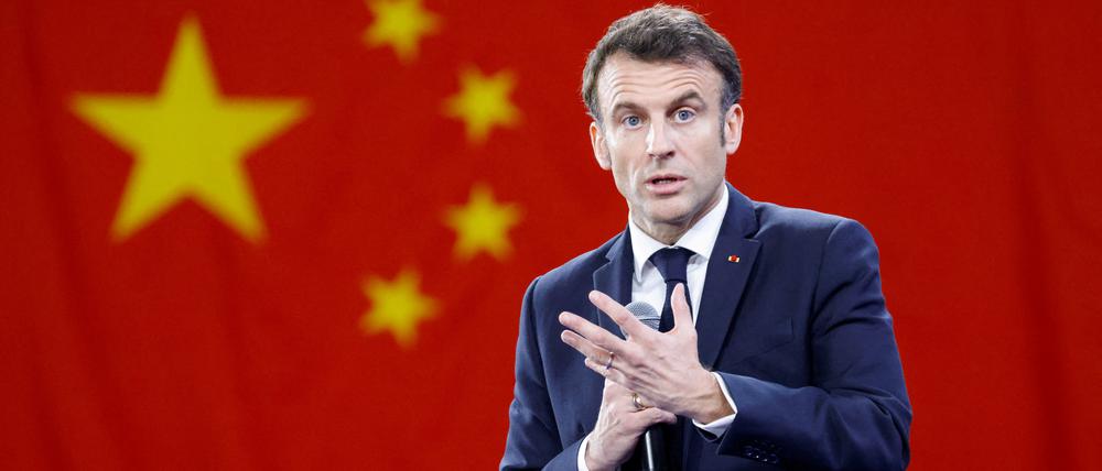 Händeringen auf hohem Niveau: Emmanuel Macron und seine Chinapolitik