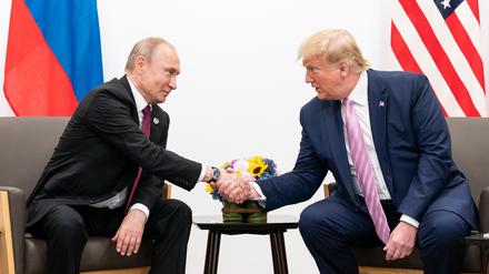 Donald Trump (r.) und Wladimir Putin.