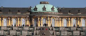 Potsdam, Park Sanssouci, Schloss Sanssouci.