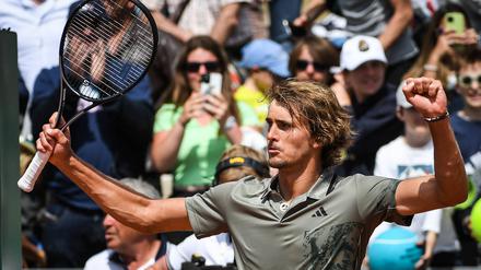 Alexander Zverev gewinnt sein Spiel in Monte Carlo.