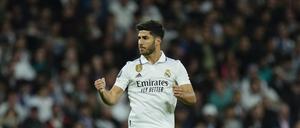 Marco Asensio von Real Madrid jubelt nach dem zweiten Tor seiner Mannschaft.