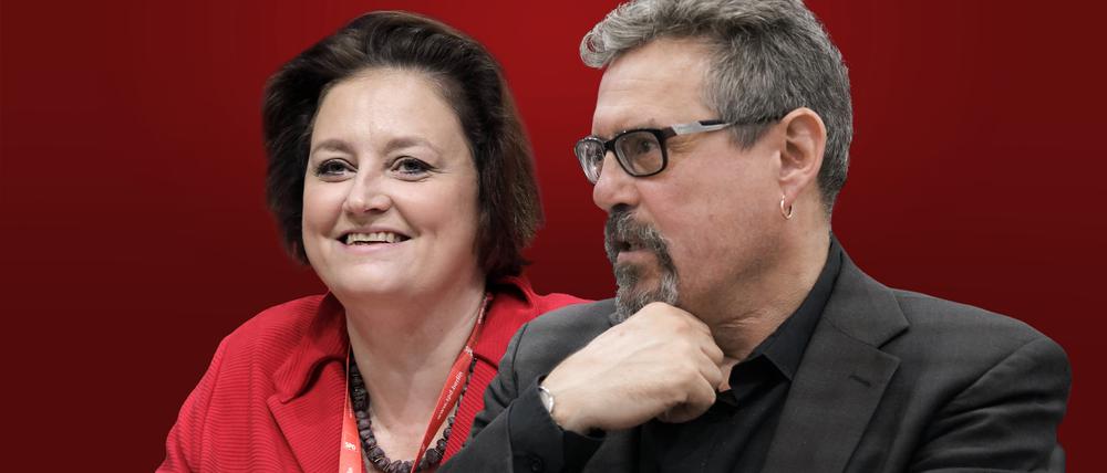 Die SPD-Mitglieder Ina Czyborra und Boris Velter.