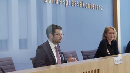 Bundesjustizminister Marco Buschmann und Bundesfamilienministerin Lisa Paus.