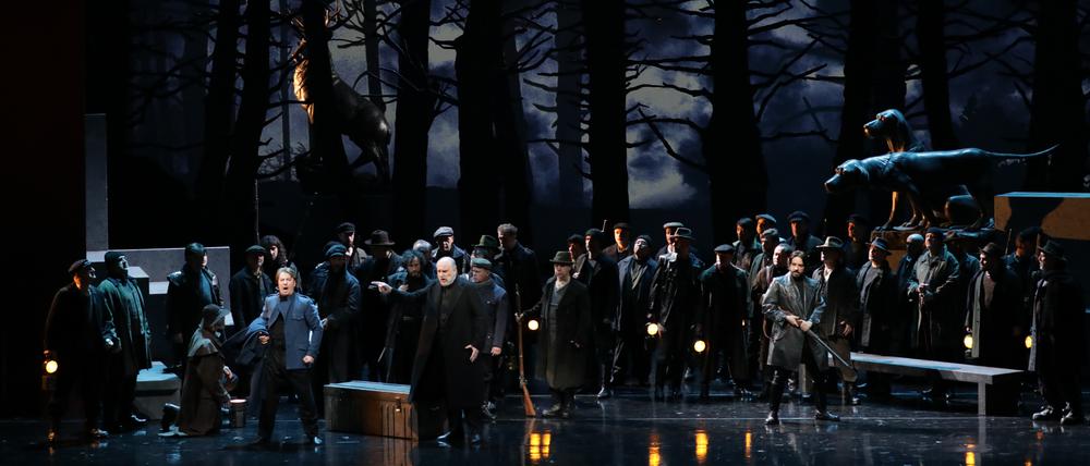 Szene aus Yannis Kokkos’ Inszenierung von Donizettis Belcanto-Oper „Lucia di Lammermoor“