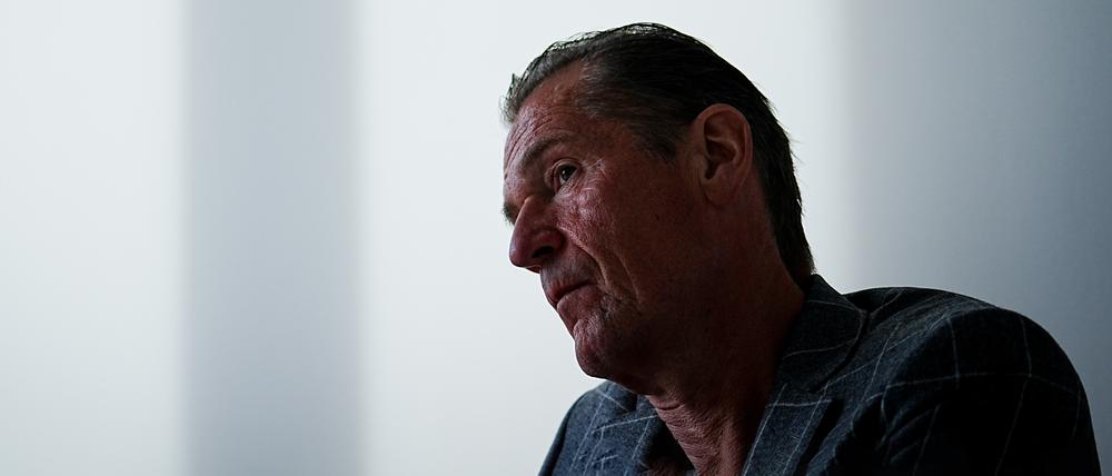 Mathias Döpfner, Vorstandsvorsitzender der Axel Springer SE, spricht in einem Interview mit Journalisten der Deutschen Presse-Agentur.