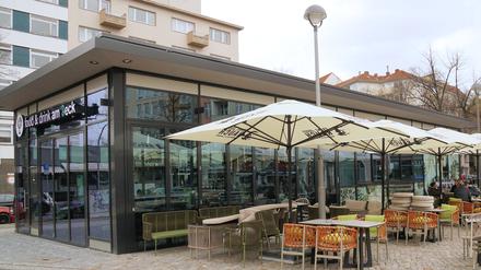 Neues Café am Lehniner Platz in Berlin-Charlottenburg.