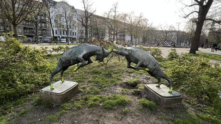 In unmittelbarer Nachbarschaft des Ziegendenkmals am Hohenstaufenplatz befinden sich die „Zickenhöfe“.