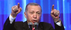 Erdoğan bei einer Veranstaltung seiner AKP-Partei.