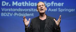 Mathias Döpfner auf dem Digitalkongress #beBETA vom Bundesverband Digitalpublisher und Zeitungsverleger (BDZV).